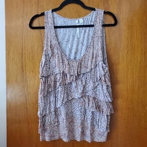 Lauren Conrad Sleeveless Bird Print Top